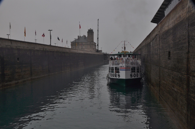 One of the Soo Locks tour boats